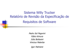 Sistema Willy Trucker Relatório de Revisão da