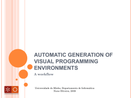 Automatic Generation of Visual Programming Environments