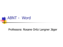 ABNT no Word