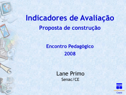 INDICADORES - Lane Primo