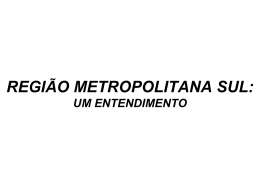 região metropolitana sul