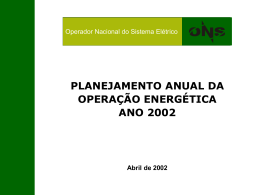 (ONS) - Ano 2002