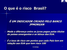 Como entender o risco Brasil?