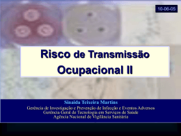 Risco de Transmissão Ocupacional II