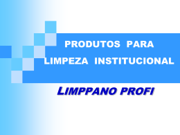 MERCADO INSTITUCIONAL DE LIMPEZA
