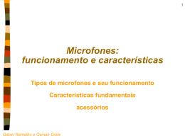 Microfones: funcionamento e características