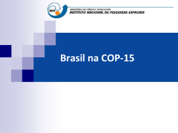 O Brasil na COP15 - DPI