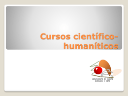 Cursos científico-humaníticos Ciências e Tecnologias