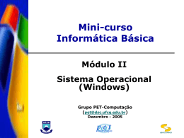 Mini-curso: Informática Básica