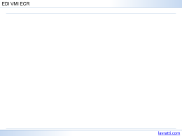 EDI VMI ECR