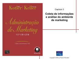 Coleta de informações e análise do ambiente de marketing