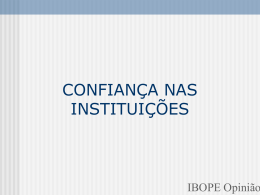 confiança nas instituições