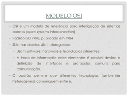 O Modelo OSI
