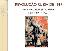 REVOLUÇÃO RUSSA DE 1917