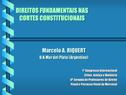 GARANT&Iacute;AS no PROCESSO PENAL