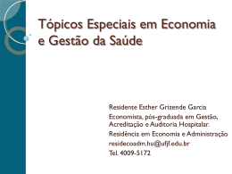 Análise e Modelos Econômicos por Esther Grizendi