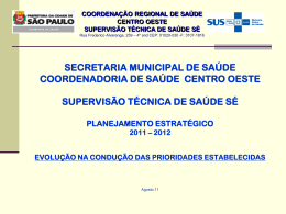 COORDENAÇÃO REGIONAL DE SAÚDE CENTRO OESTE