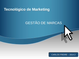 Gest&atilde;o de Marcas