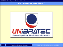 Apresenta&ccedil;&atilde;o sobre Padr&otilde;es Web