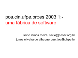 es.2003.1: uma fábrica de software