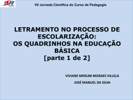 VII Jornada Científica do Curso de Pedagogia