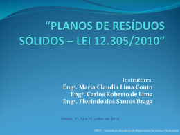 PLANOS DE RES&Iacute;DUOS S&Oacute;LIDOS