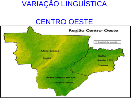 variação linguística centro oeste