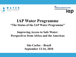 IAP Water Programme