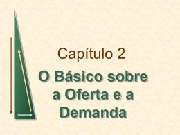 Elasticidades da Oferta e Demanda
