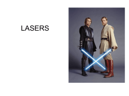 Lasers, Holografia e Fibras