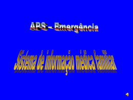 APS &ndash; Emerg&ecirc;ncia