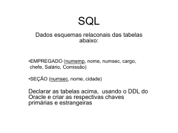 Primeira Aula de SQL
