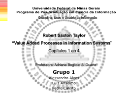 Robert Saxton Taylor - Bogliolo - Universidade Federal de Minas