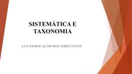 Sistemática e Taxonomia