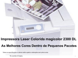 Impressora Laser Colorida magicolor 2300 DL