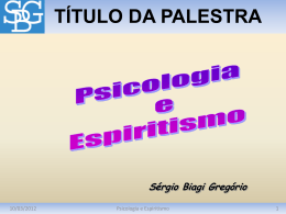 Psicologia e Espiritismo