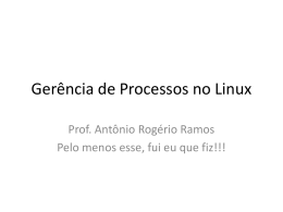 Gerência de Processos no Linux