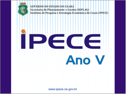 Apresentação IPECE Ano V