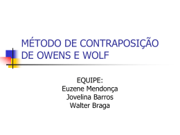 MÉTODO OWENS E WOLF