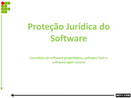 Proteção jurídica do software