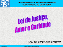 Lei de Justi&ccedil;a, Amor e Caridade