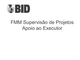 ANEXO6 Supervisão Projetos BID – Apoio Executor 10Mar2010