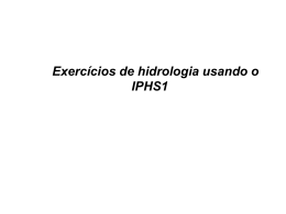 Exercícios para o IPHS1
