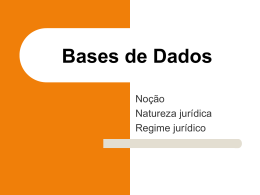 Bases de Dados - Faculdade de Direito da UNL