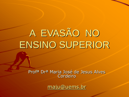 A Evas&atilde;o no Ensino Superior