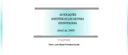 Anestesiologia Luiz César 2009teleconferência1