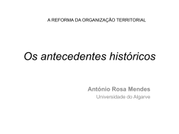 apresentação do Professor António Rosa Mendes