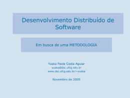 Desenvolvimento Distribuido de Software