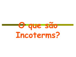 O que são Incoterms?
