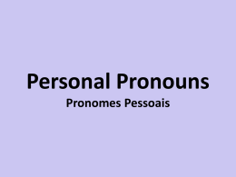Personal Pronouns_Sentences_Verb to Be_Articles_Plural Forms of